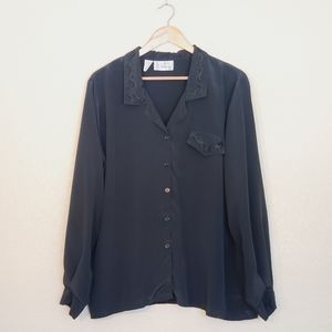 Vintage Black Blouse